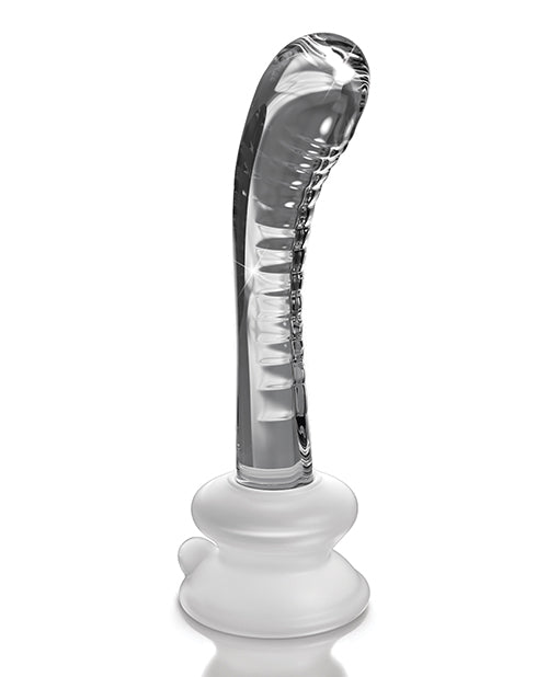 Icicles No. 88 Hand Blown Glass G-spot Massager W/suction Cup - Clear