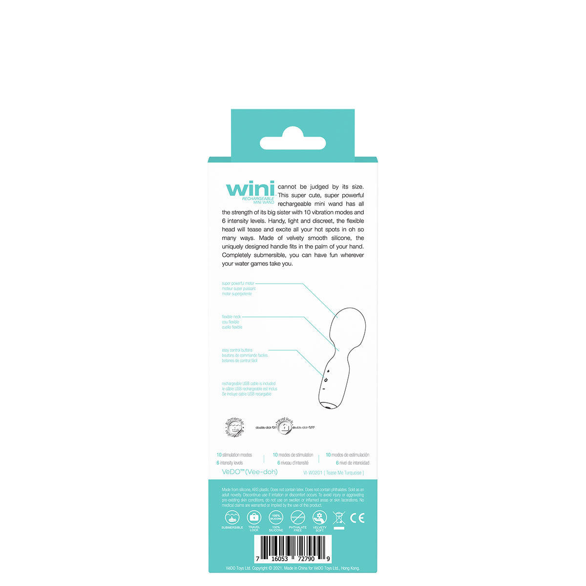 VeDO WINI Mini Wand - Turquoise