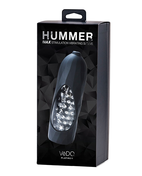 Vedo Hummer Max Rechargeable Vibrating Sleeve - Black Pearl