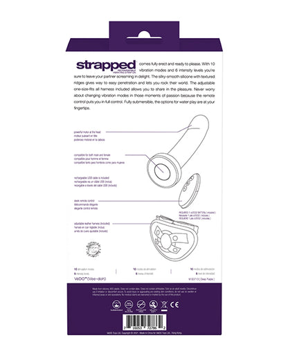 Vedo Strapped Rechargeable Vibrating Strap On