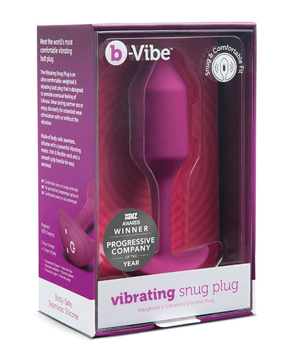 B-vibe Vibrating Weighted Snug Plug Xl