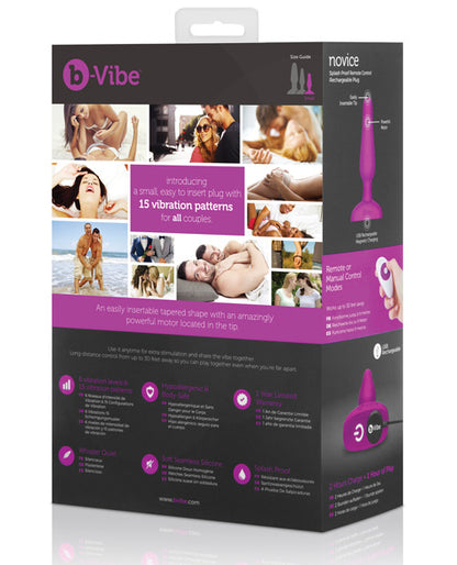 B-vibe Remote Novice Plug