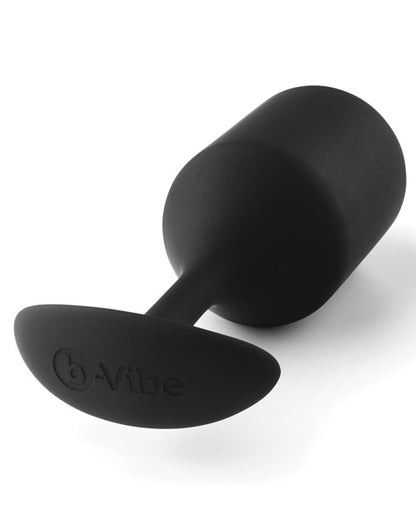 B-vibe Weighted Snug Plug 4 - .257 G Black