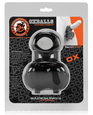 Oxballs Sacksling-2 Cock Sling Ball Bag - Black