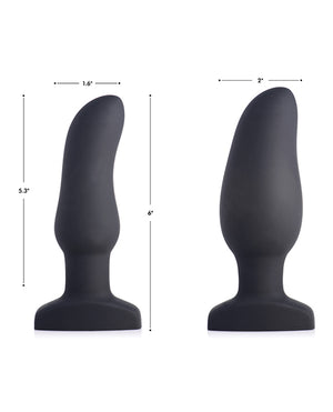 Swell 10x Inflatable & Vibrating Curved Silicone Anal Plug