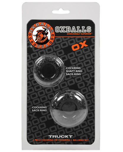 Oxballs Truckt Cock & Ball Ring - Pack Of 2