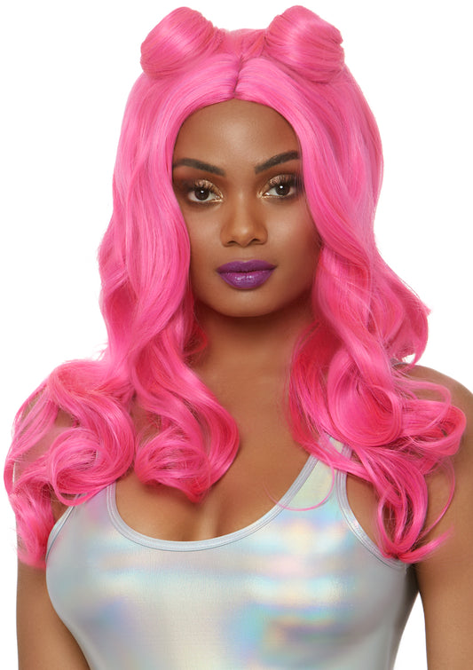 Long Beachy Buns Wig -