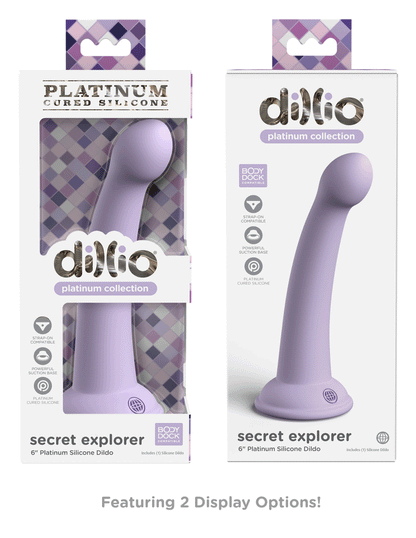 Dillio Platinum - Secret Explorer 6 Inch Dildo