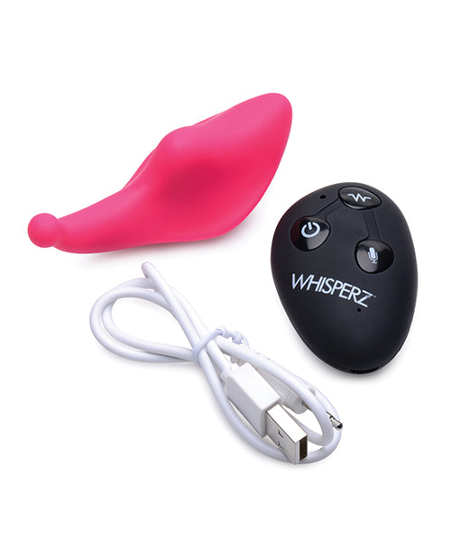 Whisperz Voice Activated 10x Panty Vibe W/remote Control - Pink