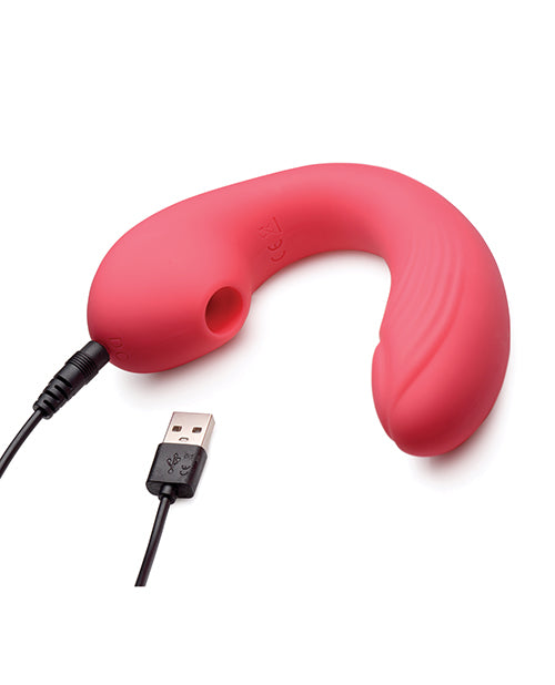 Inmi Shegasm Joy Pulse 7x Pulsing Air Stim Vibe - Red