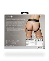 Shots Ouch Vibrating Strap On Panty Harness W/open Back - Black