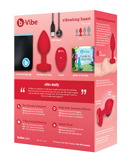 B-vibe Vibrating Heart Plug