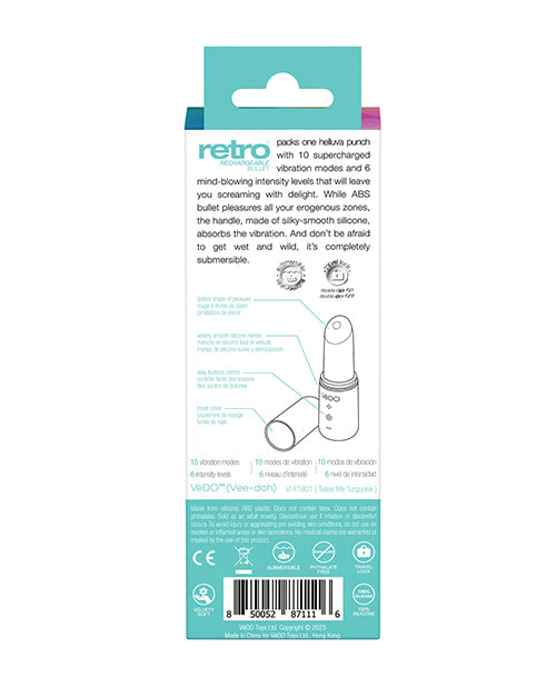 Vedo Retro Rechargeable Bullet Lip Stick Vibe