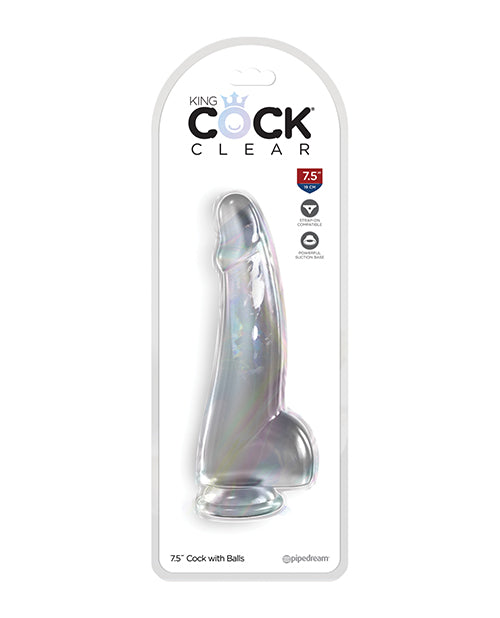 King Cock Clear Cock W/balls