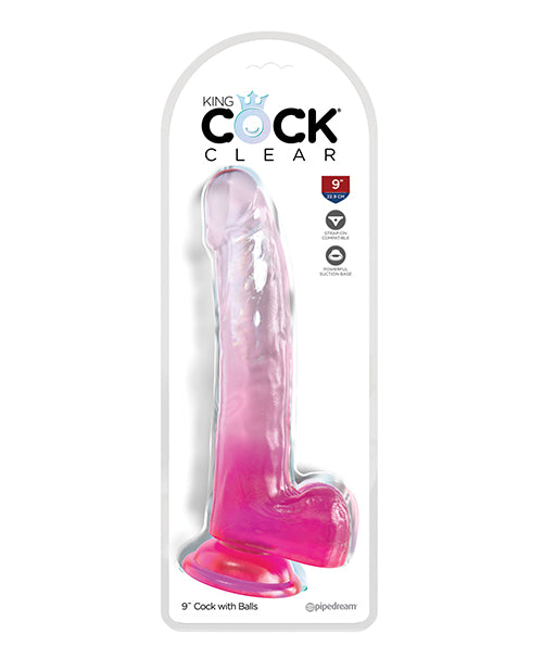 King Cock Clear Cock W/balls