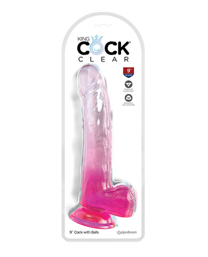 King Cock Clear Cock W/balls