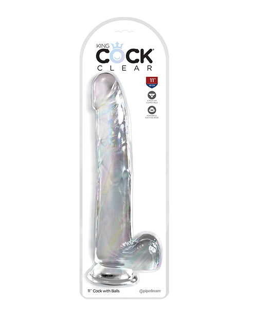 King Cock Clear Cock W/balls