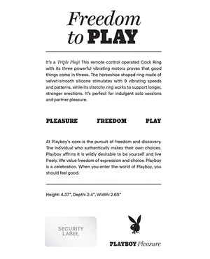 Playboy Pleasure Triple Play Cock Ring  - 2 Am