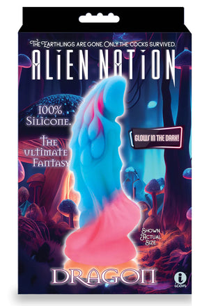 Alien Nation Dragon 12 Inch Silicone Glow in the Dark Creature Dildo