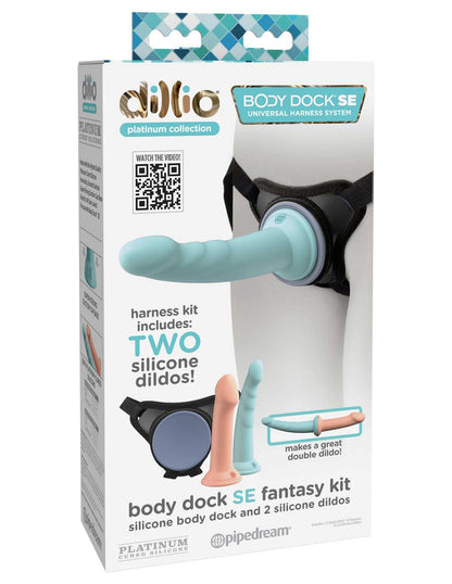 Dillio Platinum Body Dock Se Fantasy Kit - 6 Inch  and 7 Inch - Blue and Pink