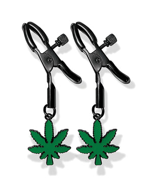 Stoner Vibes Glow in the Dark Adjustable Nipple Clamps