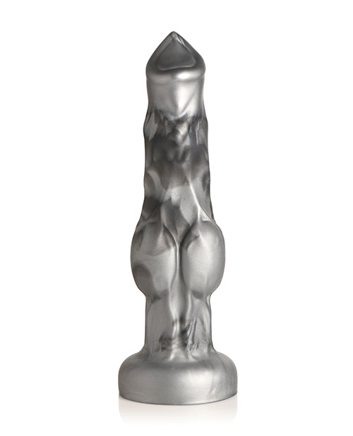 Creature Cocks Night Prowler Silicone Dildo - Black/Silver