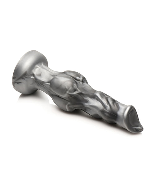 Creature Cocks Night Prowler Silicone Dildo - Black/Silver