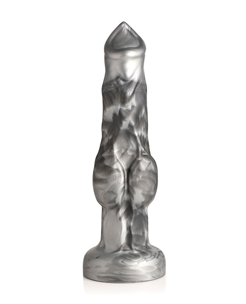 Creature Cocks Night Prowler Silicone Dildo - Black/Silver