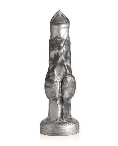 Creature Cocks Night Prowler Silicone Dildo - Black/Silver