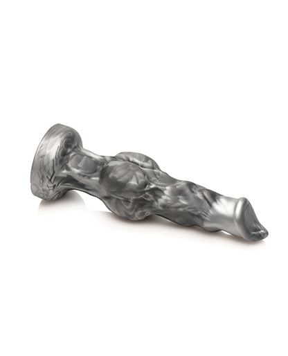 Creature Cocks Night Prowler Silicone Dildo - Black/Silver