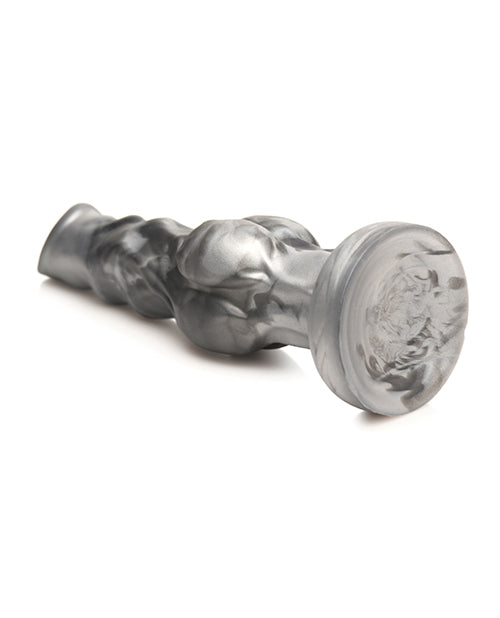 Creature Cocks Night Prowler Silicone Dildo - Black/Silver