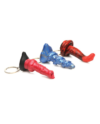 Creature Cocks Hell-Hound, Lord Kraken, & King Cobra Silicone Key Chain Set - Pack of 3 Multi Color