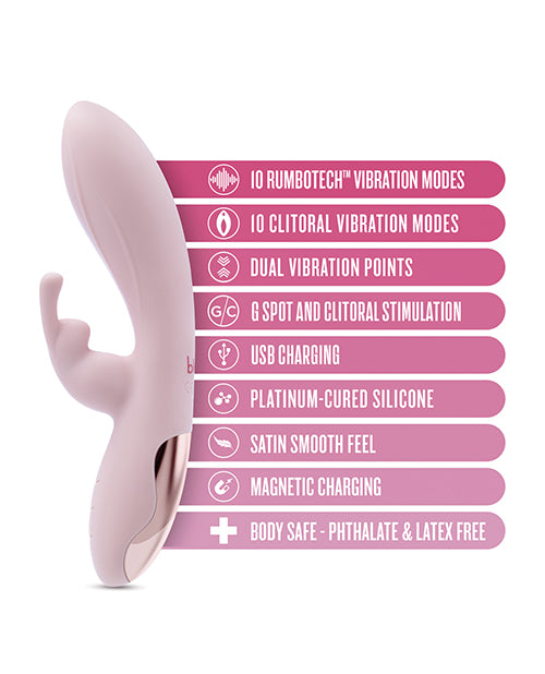 Blush Morgan Rabbit Vibrator - Pink