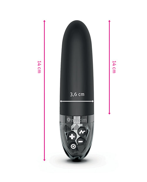 Mystim Sleak Freak eStim Straight Vibrator - Black