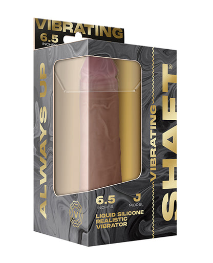 Shaft Flexskin Liquid Silicone 6.5" Vibrating Dong - Pine