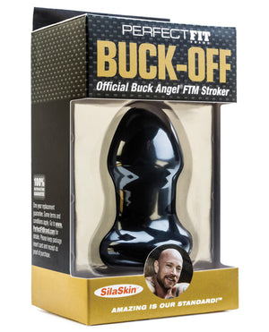 Perfect Fit Buck Off Buck Angel Ftm Stroker - Black