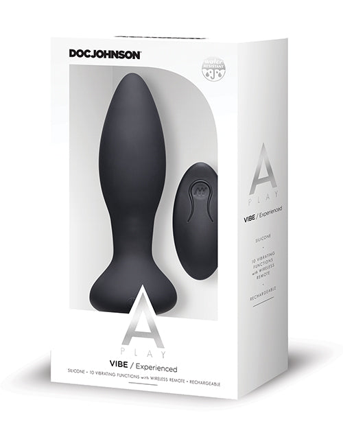 A Play Rechargeable Silicone Experienced Anal Plug W/remote