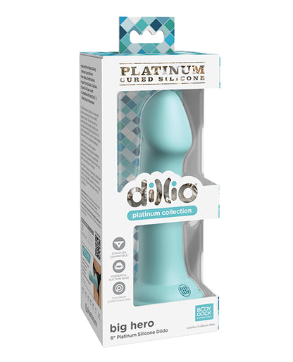 Dillio Platinum 6 Inch Big Hero Silicone Dildo