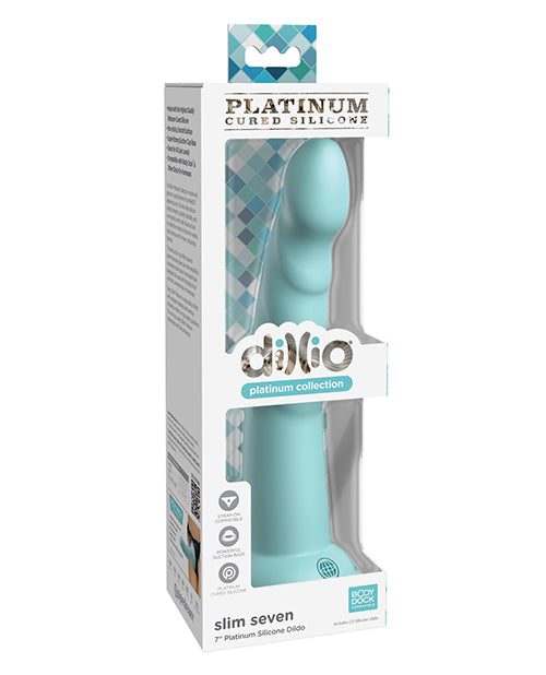 Dillio Platinum 7 Inch Slim Seven Silicone Dildo