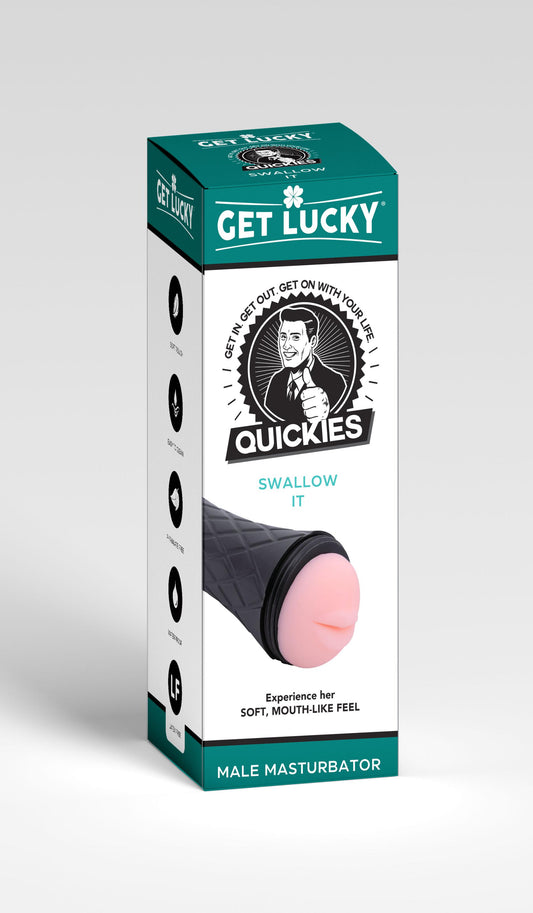 Get Lucky Quickies Swallow It  Male Masturbator