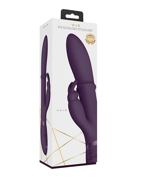 Shots Vive Halo Up & Down Ring G-spot Rabbit - Purple