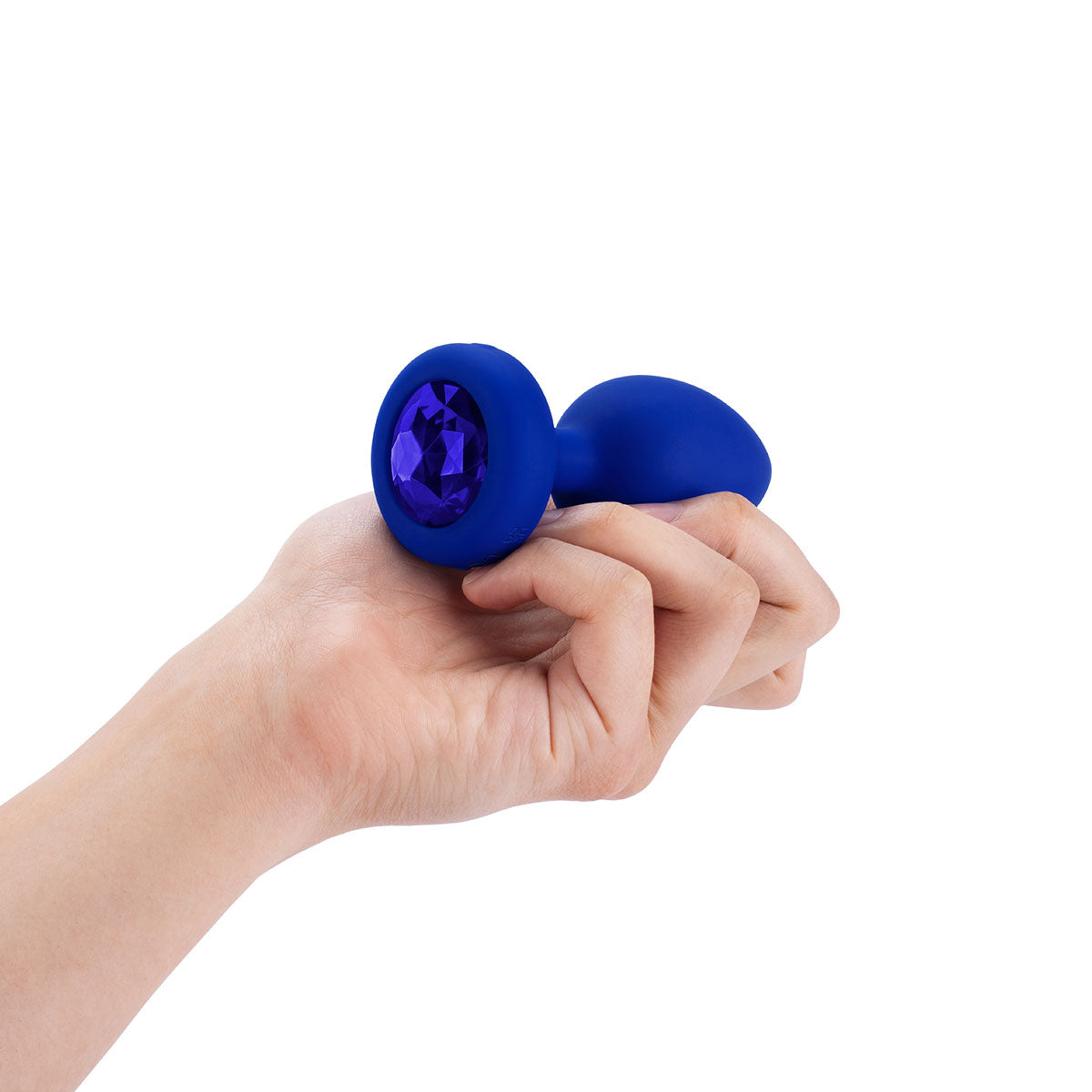 B-Vibe Vibrating Jewel Butt Plug L/XL - Blue Sapphire