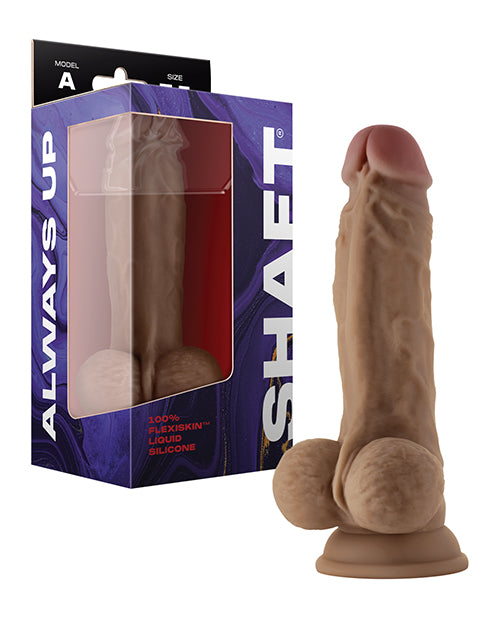 Shaft Model A Flexskin Liquid Silicone 7.5" Dong W/balls