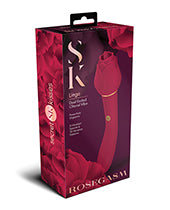 Secret Kisses Lingo Dual Ended Rose Bud W/clitoral Flickering & Internal Massage - Red