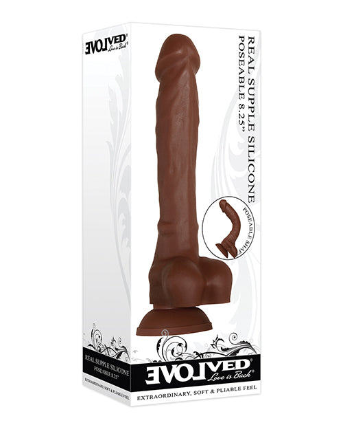 Evolved Real Supple Silicone Poseable Dark 8.25&rdquo;