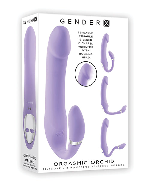Gender X Orgasmic Orchid Poseable Vibrator - Purple
