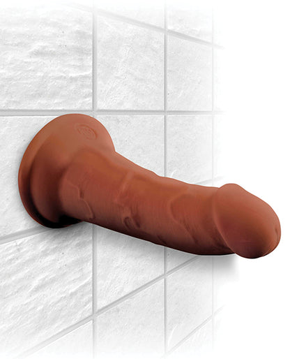 King Cock Plus 6" Triple Density Cock - Brown