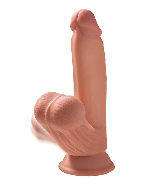 King Cock Plus 7" Triple Density Cock W/swinging Balls - Tan