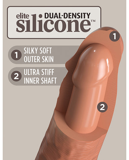 King Cock Elite 6" Dual Density Silicone Cock