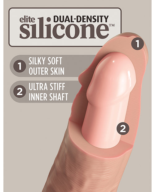 King Cock Elite 6" Dual Density Silicone Cock